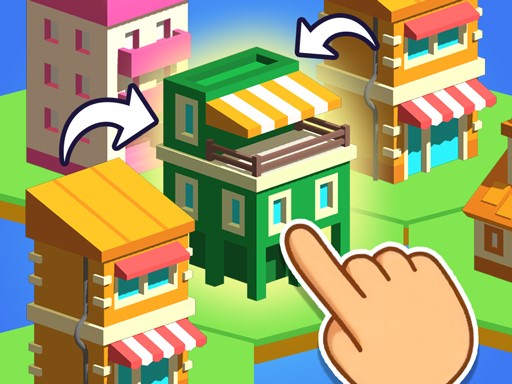 Crafty Town Merge City online Clicker game