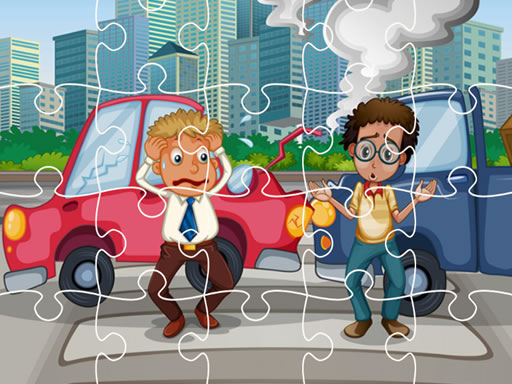 Crash Car Jigsaw online game