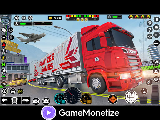 Crazy car transport truck online Adventure game