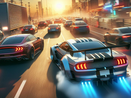 Crazy City Race online Racing game