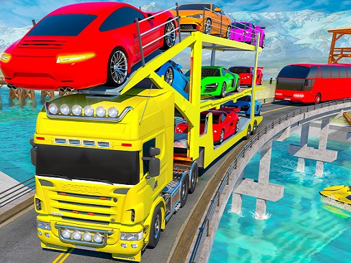 Crazy Mega Car Transport Truck Game online game