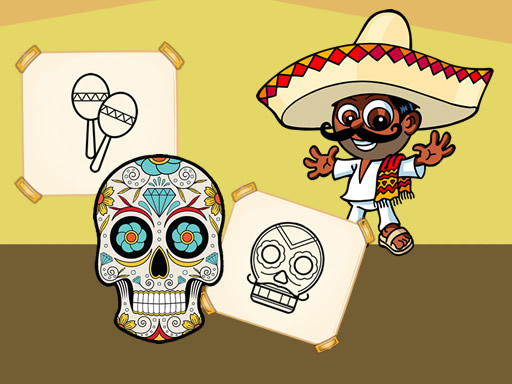 Crazy Mexican Coloring Book online game