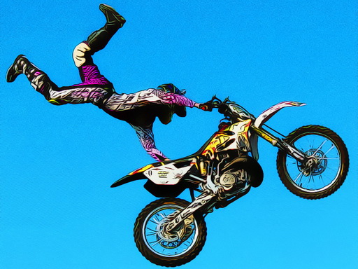 Crazy Motocross Jumps Jigsaw online game