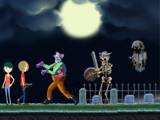 Creepy Clowns in the Graveyard online Adventure game