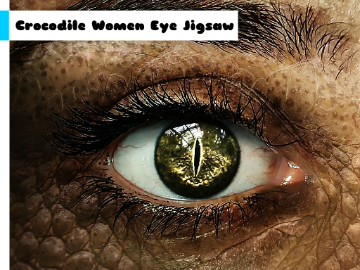 Crocodile Women Eye Jigsaw online game