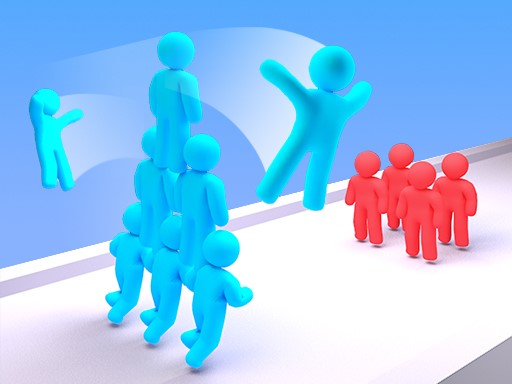 Crowd Stack Race 3D online Stickman game