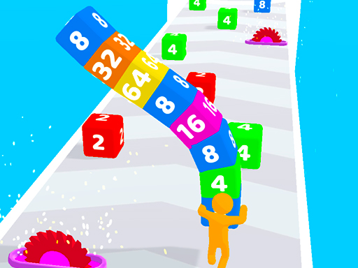 Cube Stack 2048 online Hypercasual game