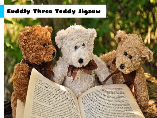 Cuddly Three Teddy Jigsaw online game