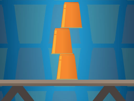Cups Tower Builder online Puzzle game