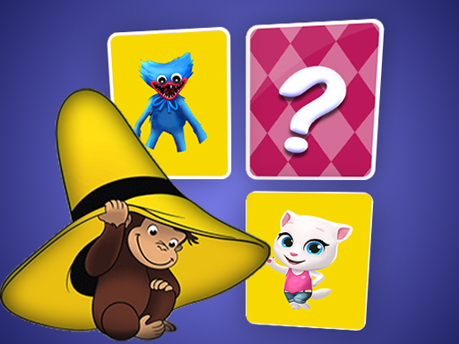 Curious George Memory Card Match online game