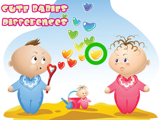 Cute Babies Differences online Puzzle game