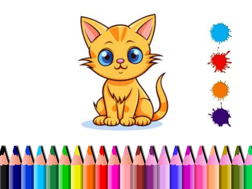 Cute Cat Coloring Book online game