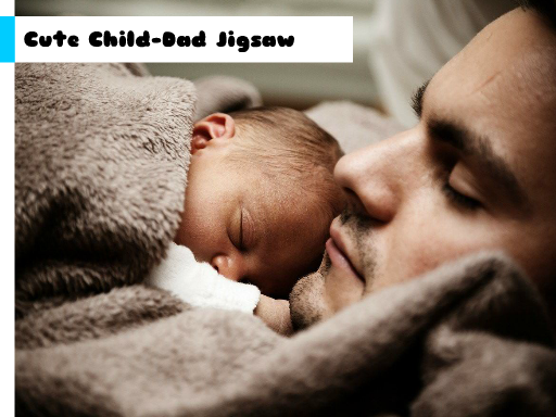 Cute Child-Dad Jigsaw online game