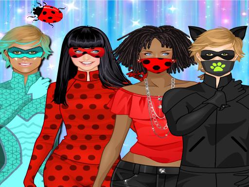 Cute dress up for a ladybug online game