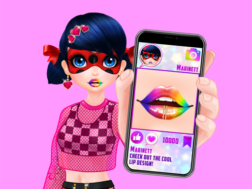 Cute Lip Design For Marinett online Girls game
