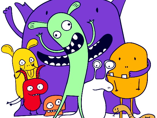 Cute Little Monsters Jigsaw online game