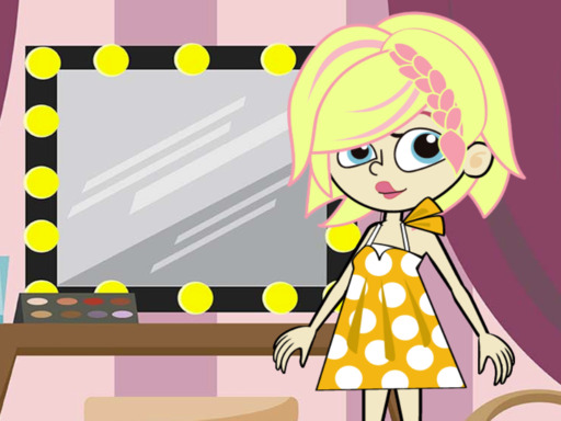 Cute model girl online game