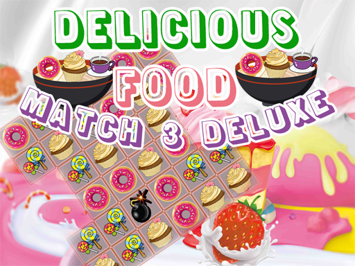 Delicious Food Match 3 Deluxes online game