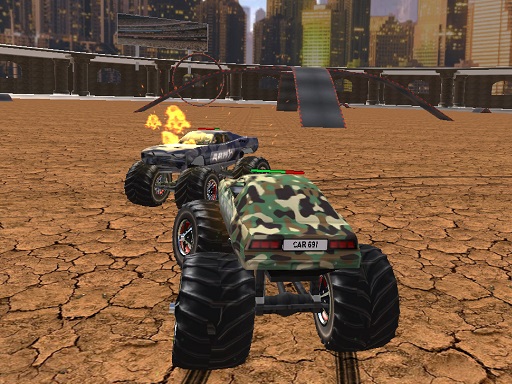 Demolition Monster Truck Army 2020 online Racing game