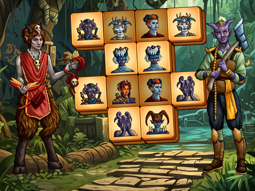 Demonic Mahjong online Puzzle game