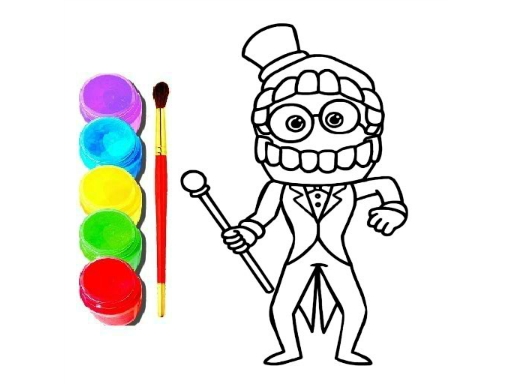 Digital Circus Click and Paint online Hypercasual game