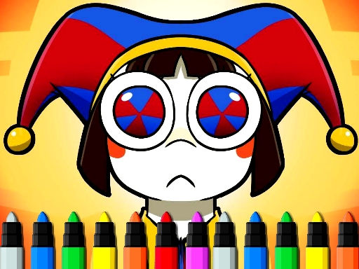 Digital Circus Coloring Adventure online Girls game
