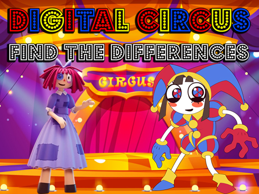 Digital Circus Find The Differences online Puzzle game