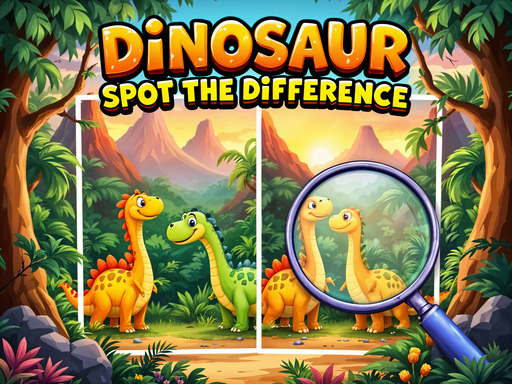 Dinosaur Spot The Difference online game