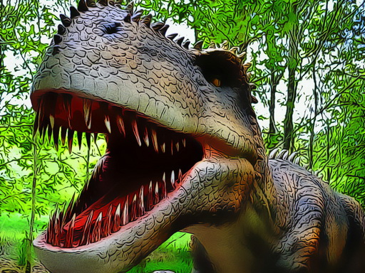 Dinosaurs Scary Teeth Puzzle online game