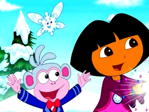 Dora Find 5 Differences online Girls game
