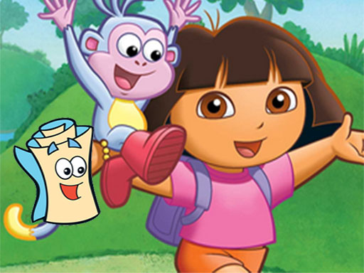 Dora Find Hidden Map online Puzzle game