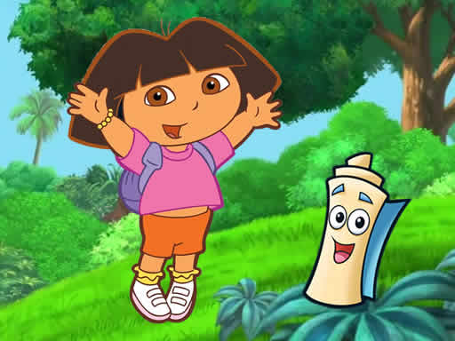 Dora Hidden Maps online Puzzle game