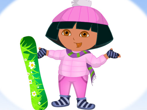 Dora Ski Dress up online Girls game