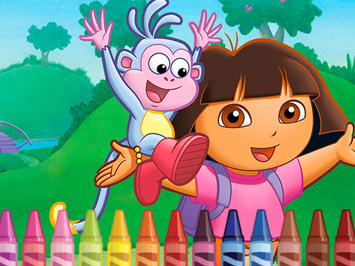 Dora the Explorer 4 Coloring  online game