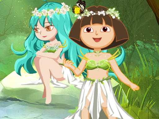 Dora With Wizard In Forest online game