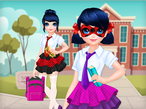Dotted Girl Back To School online Girls game