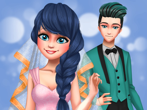 Dotted Girl Wedding online Girls game