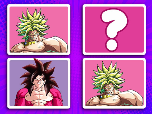 DragonBall Match Cards online Puzzle game