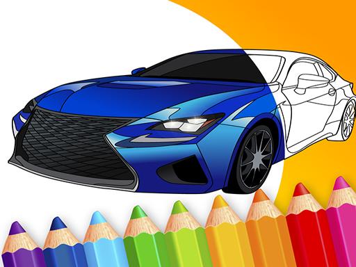 draw Car - Japanese Luxury Cars Coloring Book online Sports game