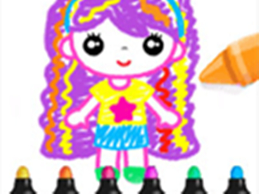 Drawing Games For Girls - Color And Glitter online game