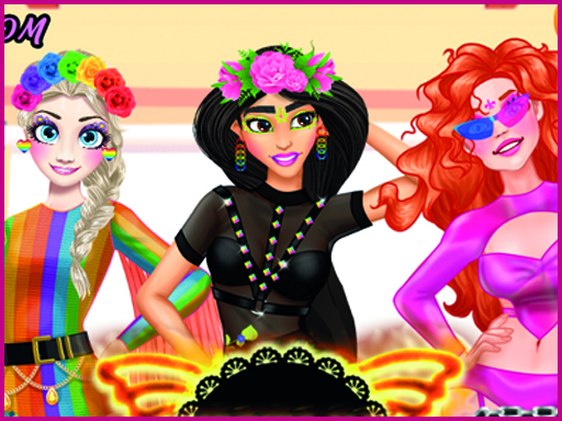 Dress Up Game: Burning Man Stay Home online Girls game