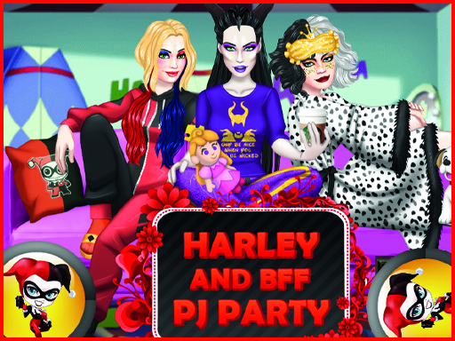 Dress Up Game: Harley and BFF PJ Party online Girls game