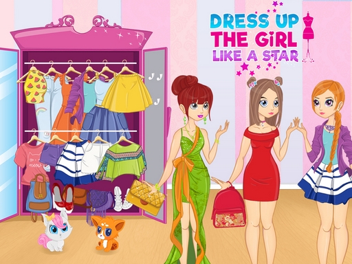 Dress Up The Girl Like A Star online Hypercasual game