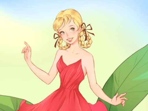 Dress up Thumbelina online game