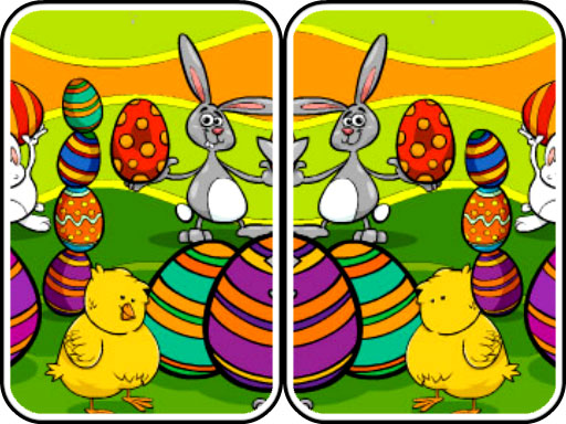 Easter Differences online Puzzle game