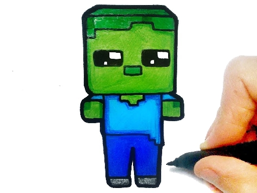 Easy Kids Coloring Minecraft online game