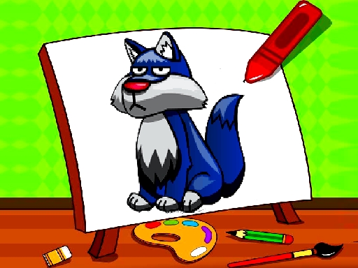 Easy Kids Coloring Walfs online game
