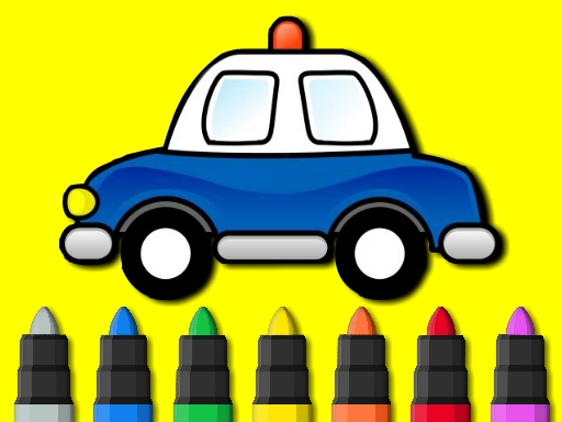 Easy to Paint Police Car online game
