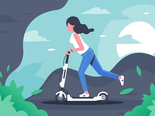 Electric Scooter Rides Jigsaw online game