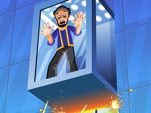 Elevator Fall Break online Clicker game